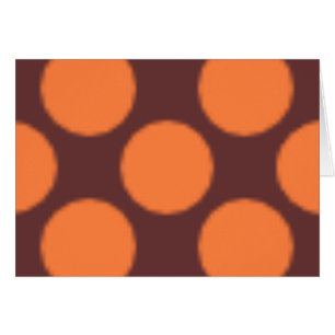 Mönster Dot Orange Hälsningskort