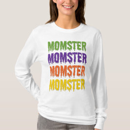 Monster Dripande Teckensnitt Generisk Halloween Ko T Shirt
