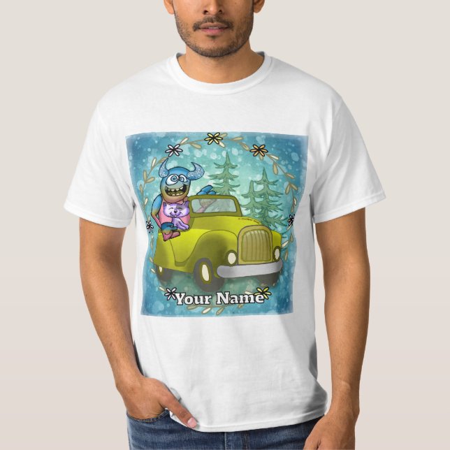 Monster Driving Car T Shirt (Framsida)