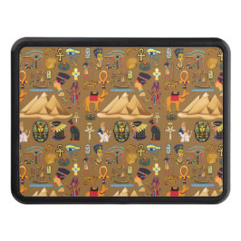 Mönster-egyptisk hieroglyfisk symbol dragkroksskydd