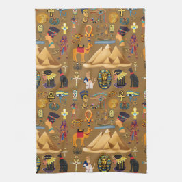 Mönster-egyptisk hieroglyfisk symbol kökshandduk