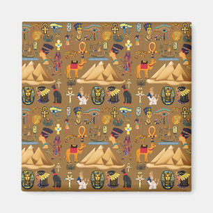 Mönster-egyptisk hieroglyfisk symbol magnet