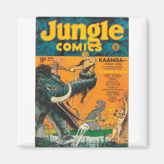 Monster Elephant - Gorillas - Monkey - Jungle Boy Magnet (Framsidan)