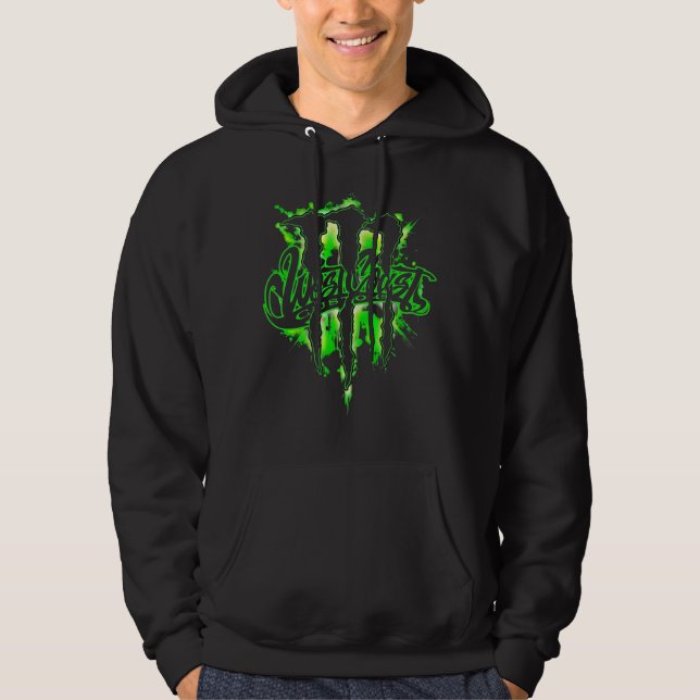 monster energy, energy drink, extreme sports, adre hoodie (Framsida)