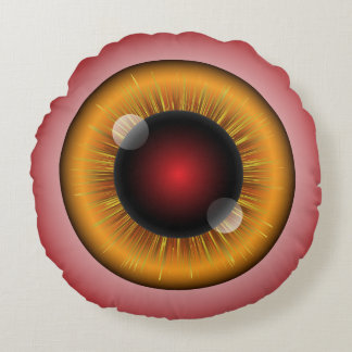 Monster Eyebollar Rund Kudde