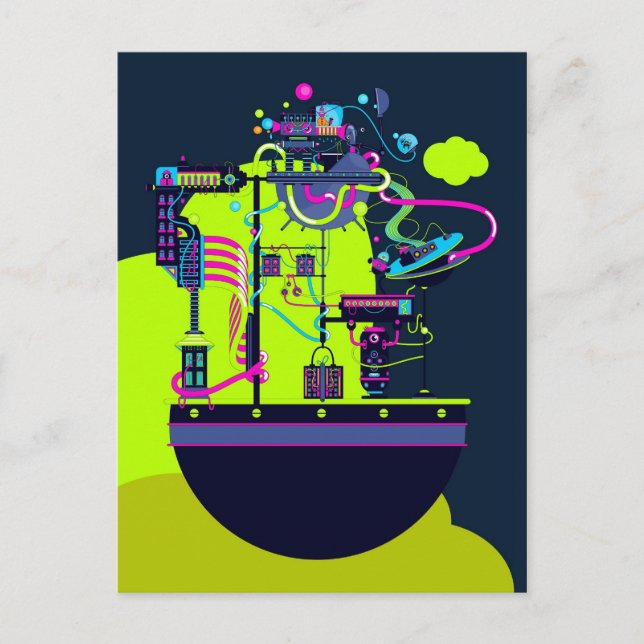 Monster Factory Vykort (Framsida)