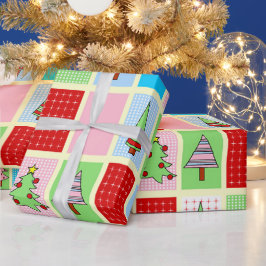 Mönster, färgad jul presentpapper