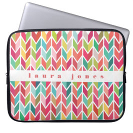 Mönster-färgade anpassade Personligen Namn Laptop Fodral