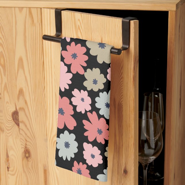 Mönster Färgfärgad Vintage Kökshandduk (Thirds Fold)