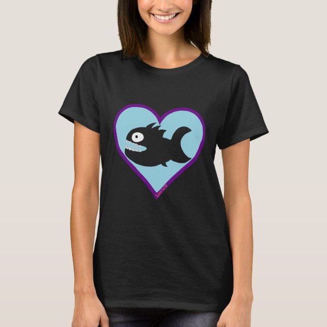 Monster Fish Chameleon T Shirt (Framsida)