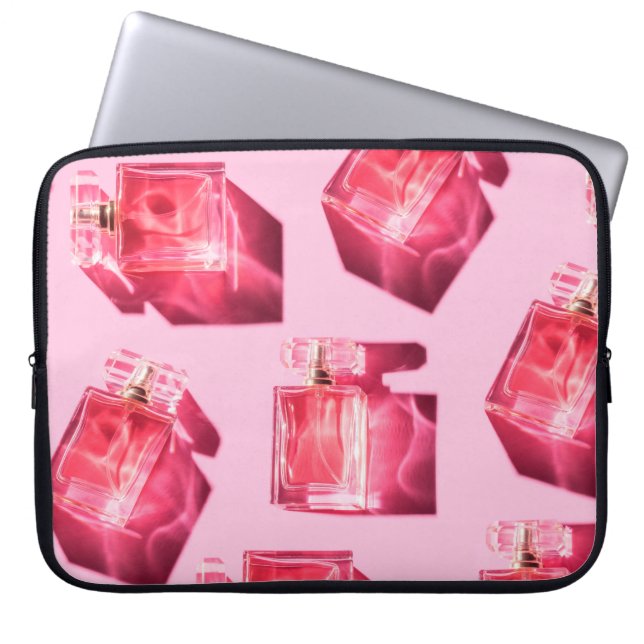 Mönster flaskor, kvinna parfym laptop fodral (Framsidan)