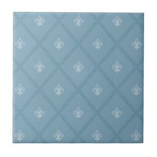 mönster Fleur-de-lis Kakelplatta