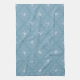 mönster Fleur-de-lis Kökshandduk