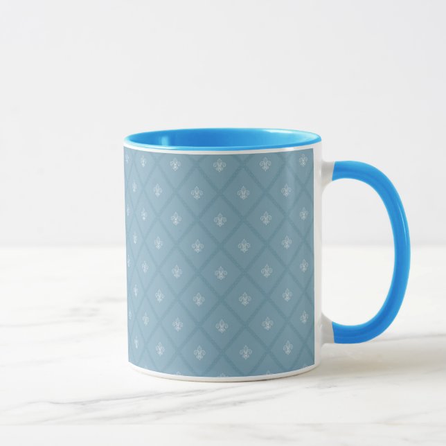 mönster Fleur-de-lis Mugg (Höger)