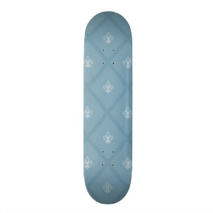 mönster Fleur-de-lis Old School Skateboard Bräda 21,6 Cm