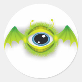 Monster fly öga runt klistermärke
