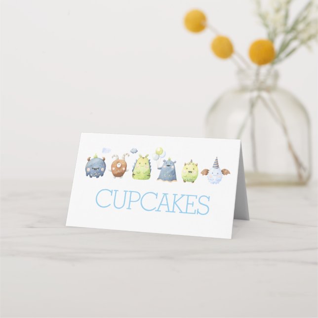 Monster Food tält-kort, Monster ställe-set Placeringskort (Framsida)