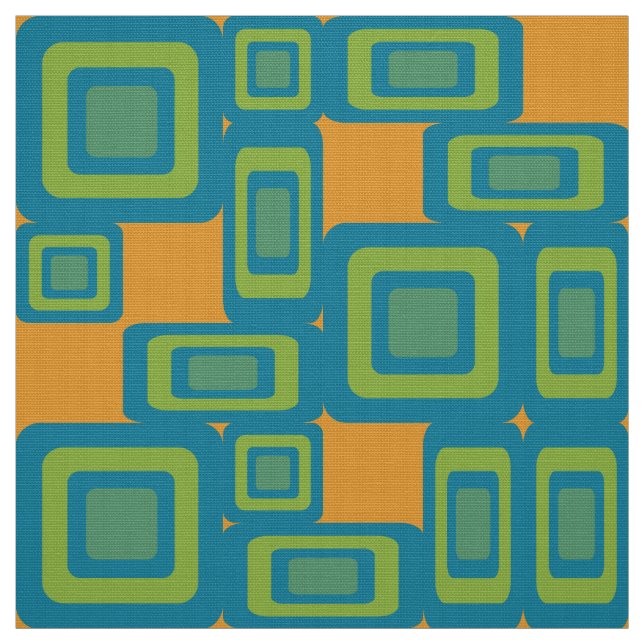 mönster för 70-talstilkub tyg (Provkarta)