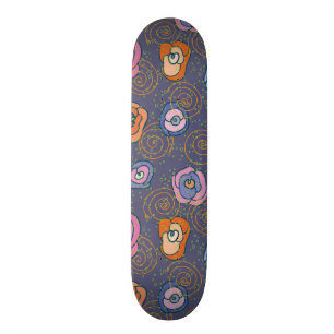 Mönster för abstraktrofält mini skateboard bräda 18,5 cm