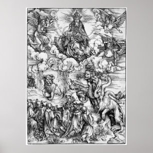 Monster för Albrecht Durer gravyrhav Poster