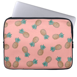 mönster för ananas för gullig faux för sommar laptop sleeve