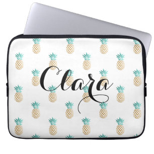 mönster för ananas för tropisk ny sommarfaux gu laptop sleeve