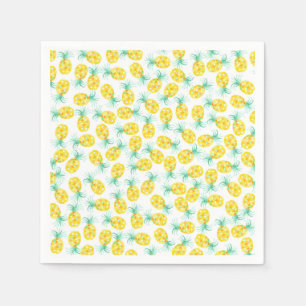 Mönster för ananas för vattenfärg för pappersservett