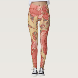 Mönster för art nouveau för William Morris vall Leggings