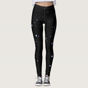 Mönster för bakgrund för stjärnor för natthim leggings