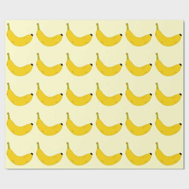 MÖNSTER FÖR BANANER FÖR POPKONSTSTIL PRESENTPAPPER (Platt)