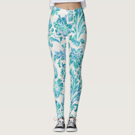 Mönster för blå elegant leggings