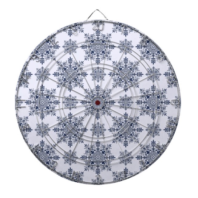 Mönster för blå smuts-kolv darttavla (Framsidan)