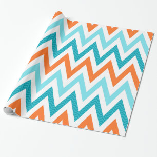 Mönster för blått för Aqua för modern Presentpapper
