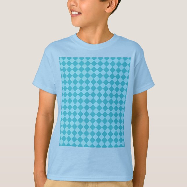 Mönster för blåttkombinationsdiamant av Shirley Tee Shirt (Framsida)