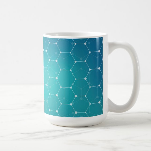 Mönster för blåttkrickaDNA Kaffemugg (Höger)