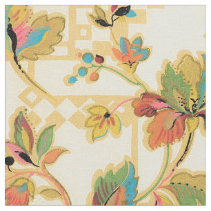 Mönster för blom- tapet för turkos för vintage tyg