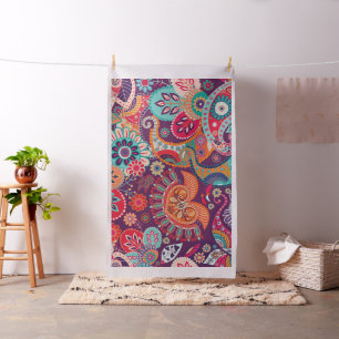 Mönster för blomma för bohemisk Boho MOD Hippy Tyg