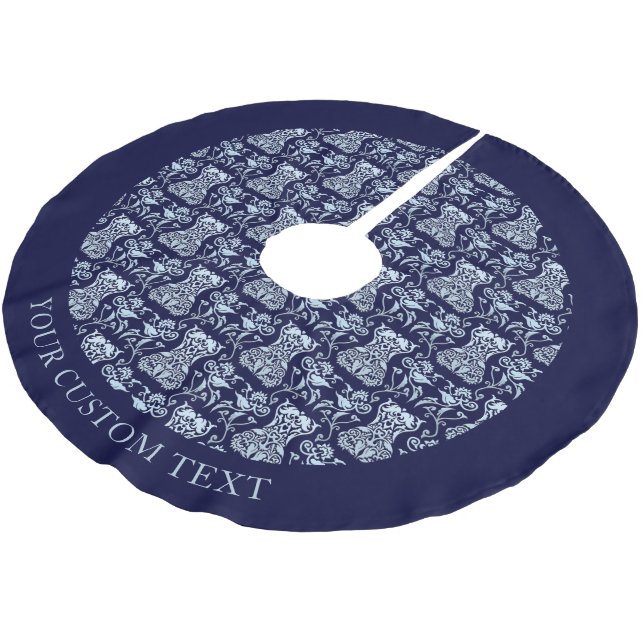 Mönster för blommigtens korrigeringsmask julgransmatta borstad polyester (Vinklad)