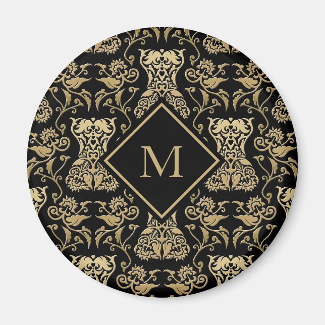 Mönster för blommigtens korrigeringsmask magnet (Framsidan)