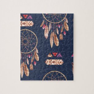 Mönster för Boho drömstoppare Pussel