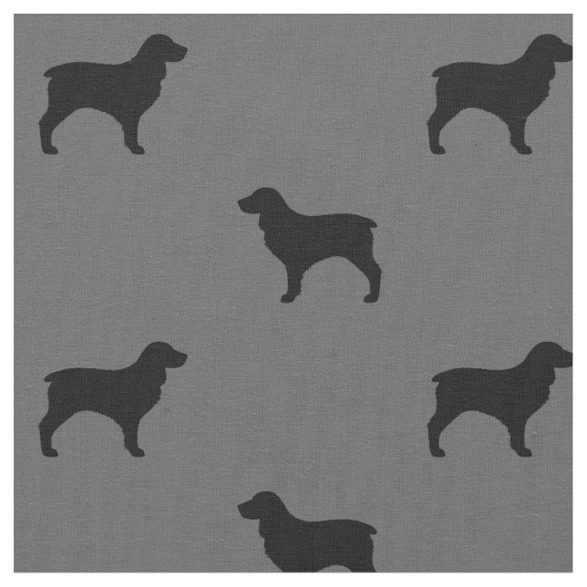 Mönster för Boykin SpanielSilhouettes Tyg (Närbild)