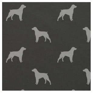 Mönster för Brittany hundSilhouettes Tyg