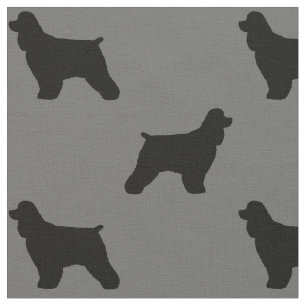 Mönster för cockerspanielSpanielSilhouettes Tyg