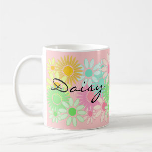 Mönster för daisy för gåvamugg daisy personifi kaffemugg