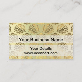 Mönster för dammbad i guld visitkort