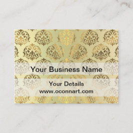 Mönster för dammbad i guld visitkort