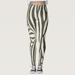 Mönster för djurutskrift för Zebra Rand Leggings
