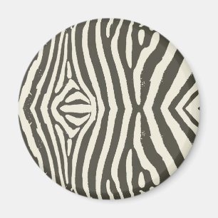 Mönster för djurutskrift för Zebra Rand Magnet