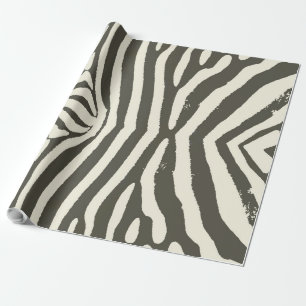 Mönster för djurutskrift för Zebra Rand Presentpapper