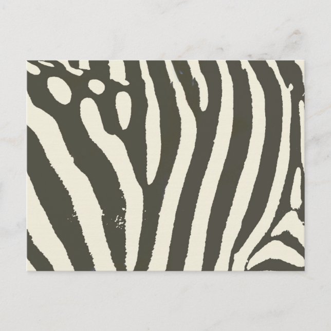 Mönster för djurutskrift för Zebra Rand Vykort (Framsida)